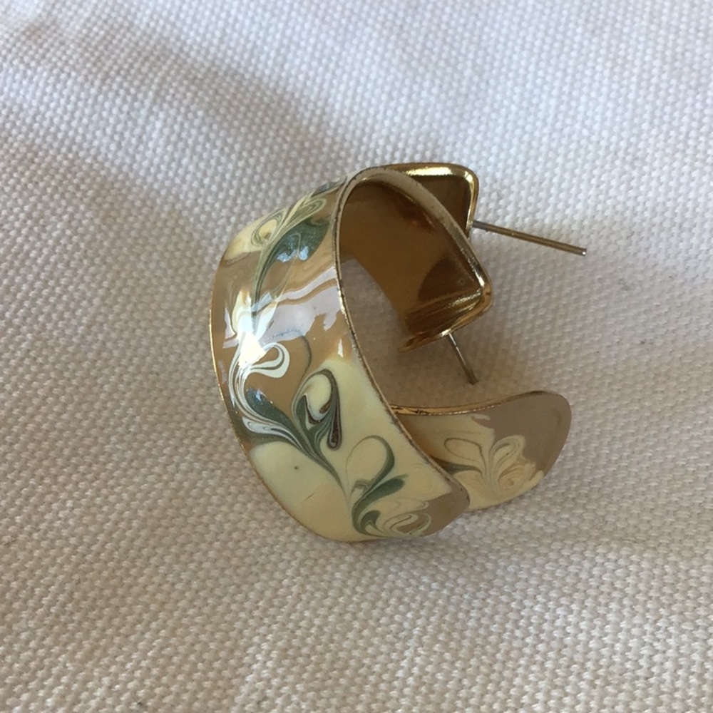 Retro Enameled Earrings